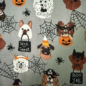 Halloween Dog Pattern Pet shower curtain 72”